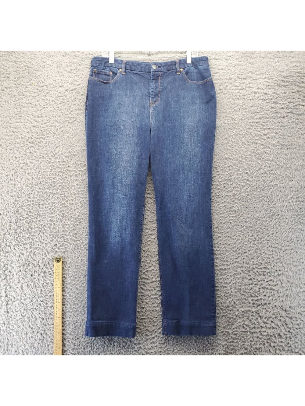 Chicos Jeans Womens 2 US 12 Blue Slim Leg So Lifting Stretch Denim